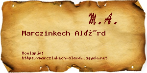 Marczinkech Alárd névjegykártya